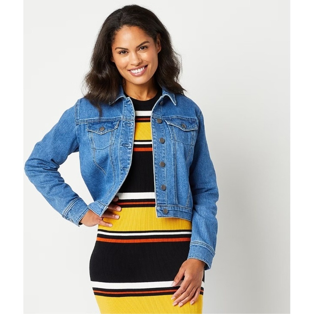 Abbott Elementary Denim Jacket Teacher Edition LS Medium Wash XL‎ NWT $74